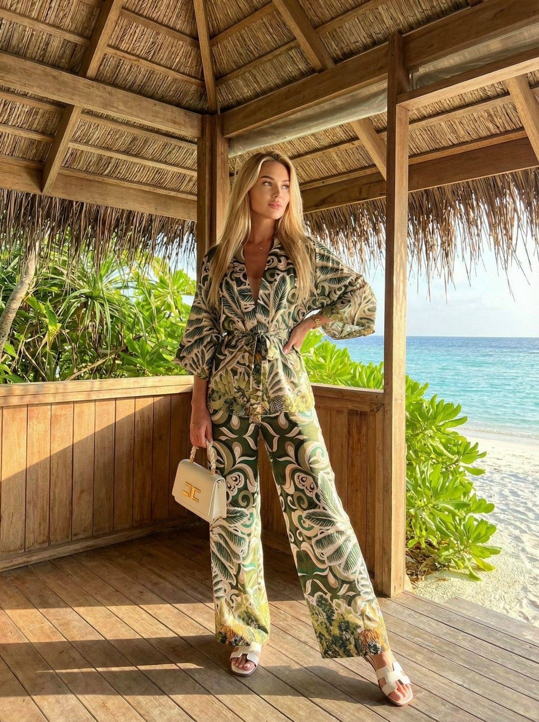 модные костюмы,летняя одежда для туризма,костюм в пижамном стиле,пляжный костюм,костюм с принтом