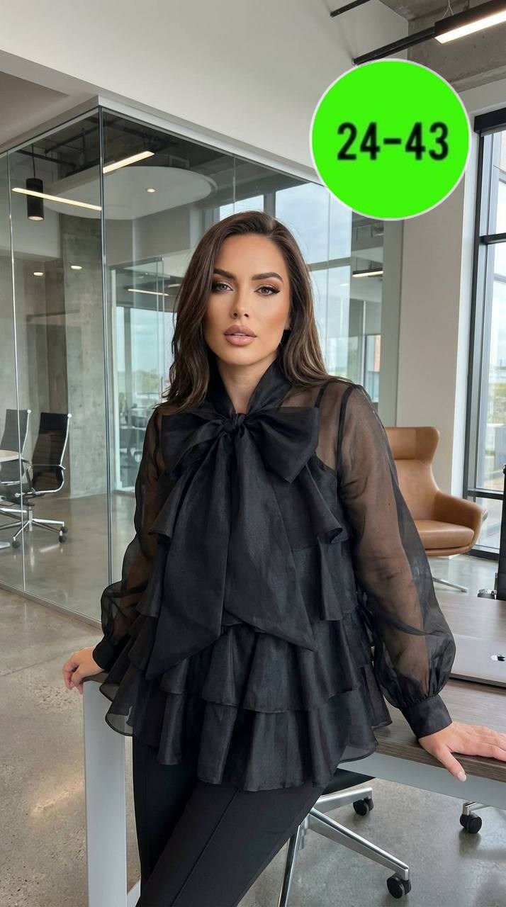 блузка с оборками,блузка шифоновая,блузка с бантом,нарядная блузка,блузка с рюшами