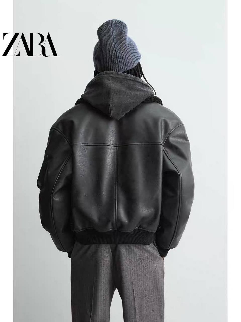 повседневная куртка,мужские повседневные куртки zara,куртка из искусственной кожи zara,укороченная куртка,мужская куртк