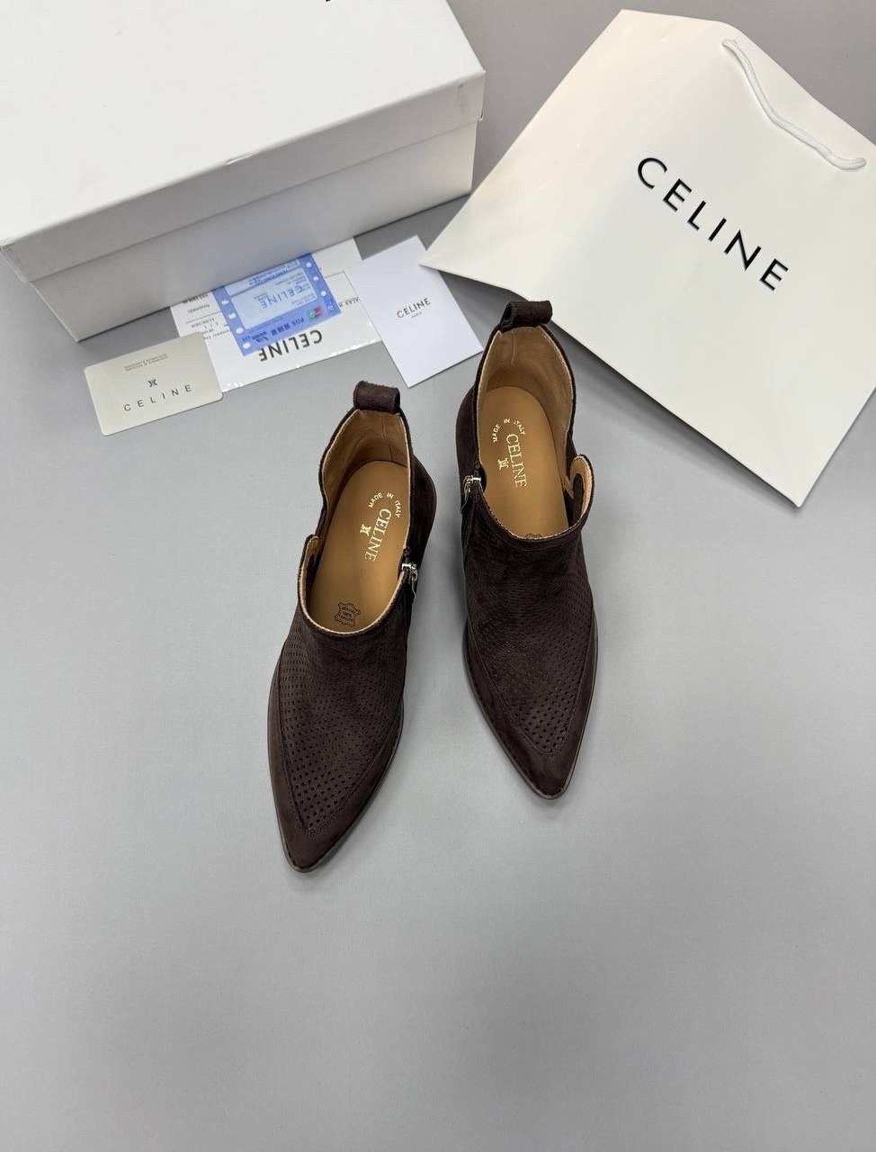 ботильоны celine,,ботильоны женские,сапоги celine, женская
