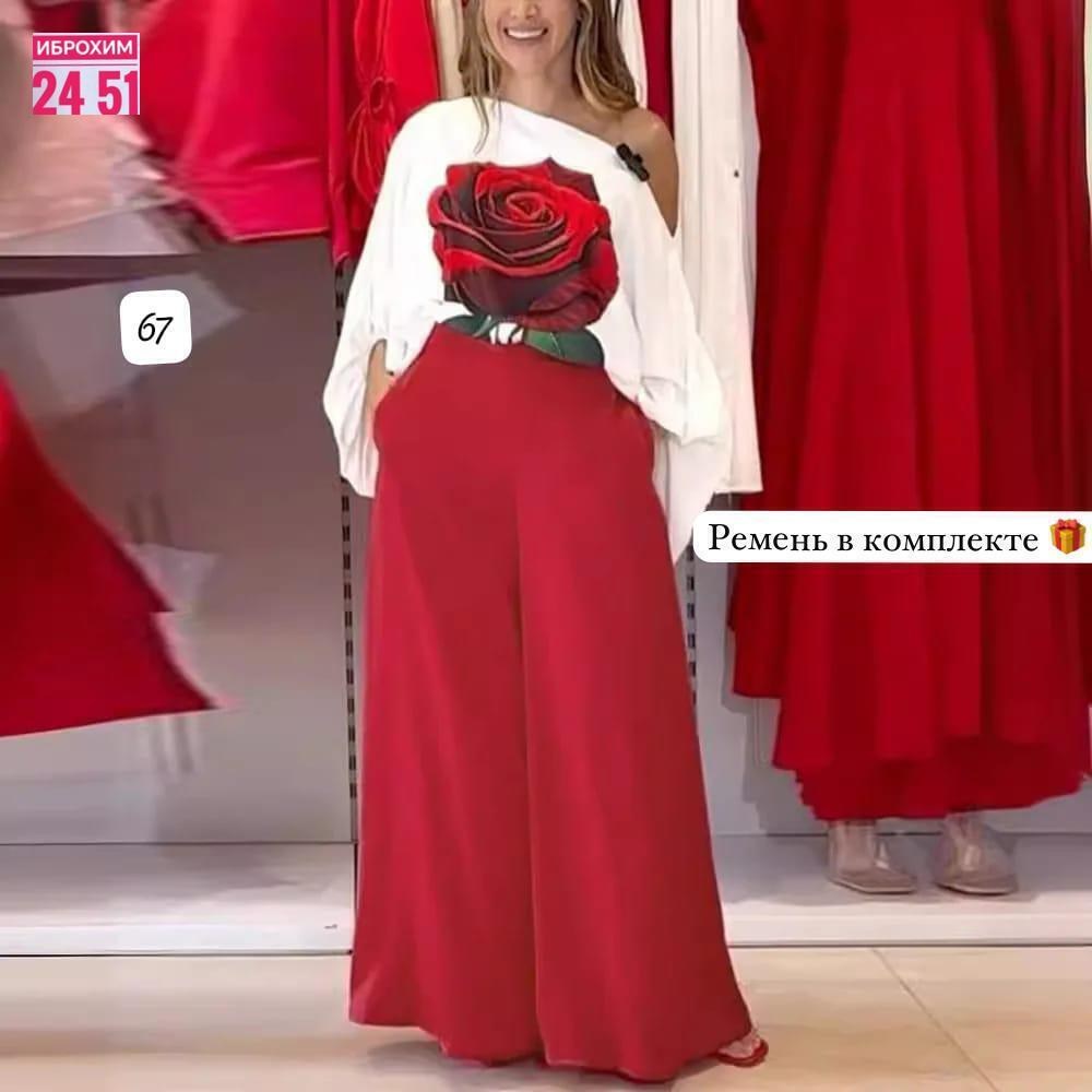 женский костюм двойка,женский комплект одежды из 2 предметов,элегантные женские комплекты,брюки с широкими штанинами,костюм классический