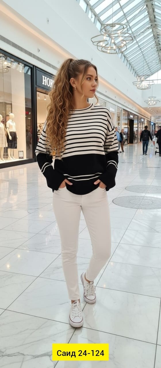 женский свитер оверсайз в полоску,свитер в полоску оверсайз,джемпер в полоску,женский свитер оверсайз в полоску happyfox,джемпер в полоску женский