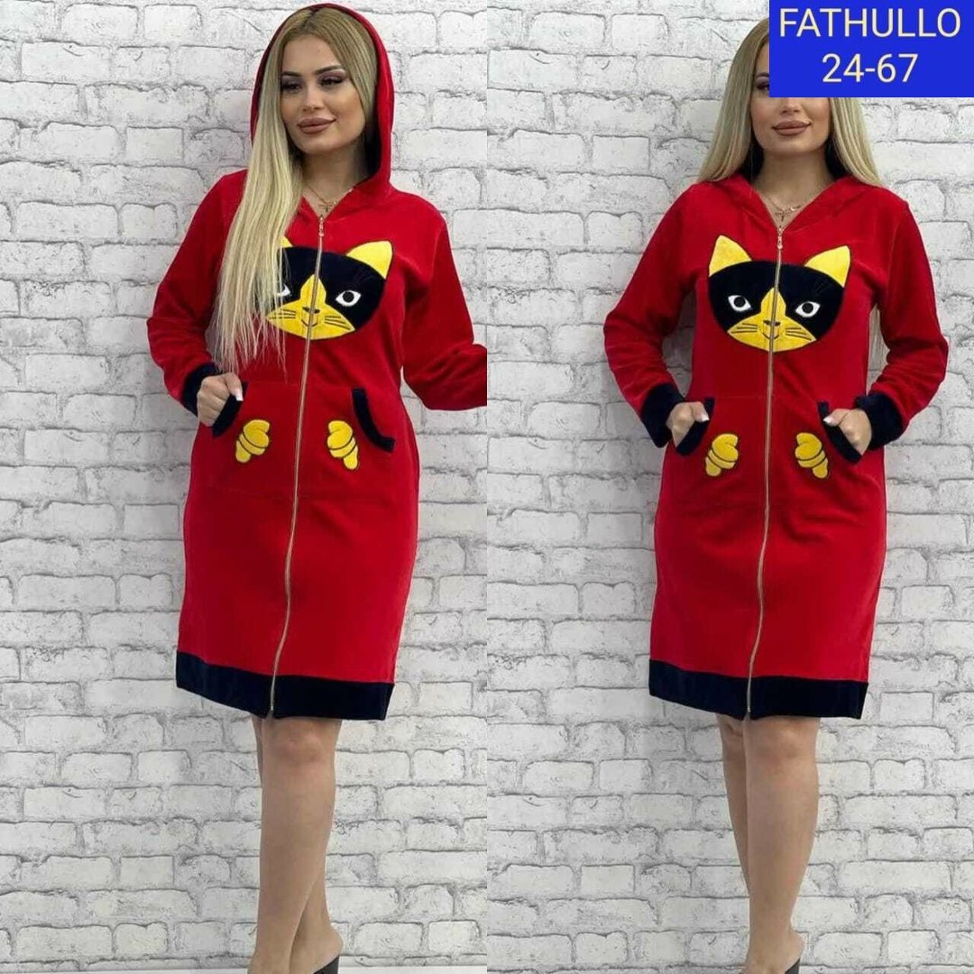 женский велюровый халат,халат жен,халат женский,халат женский домашний,халат с капюшоном