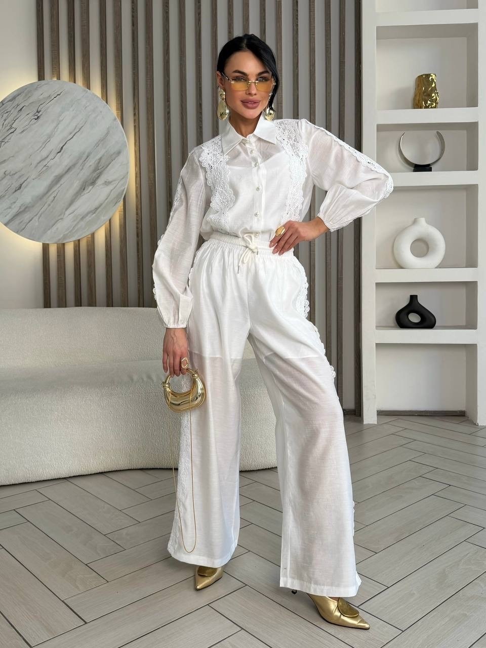 брючный костюм,костюм белый,костюм с брюками,костюм,костюм лен