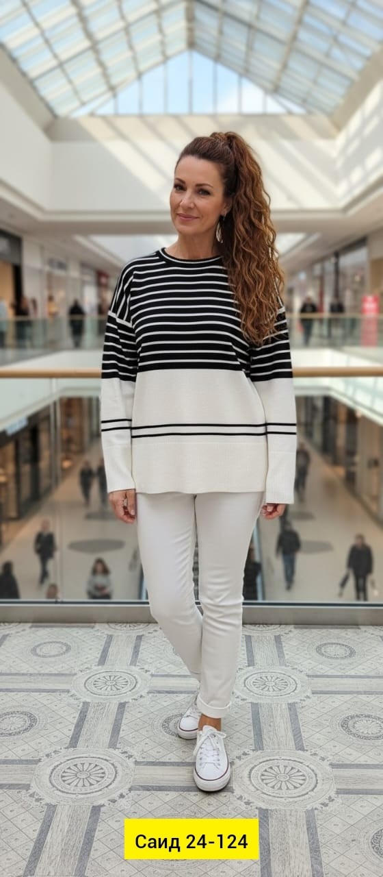 женский свитер оверсайз в полоску,свитер в полоску оверсайз,джемпер в полоску,женский свитер оверсайз в полоску happyfox,джемпер в полоску женский