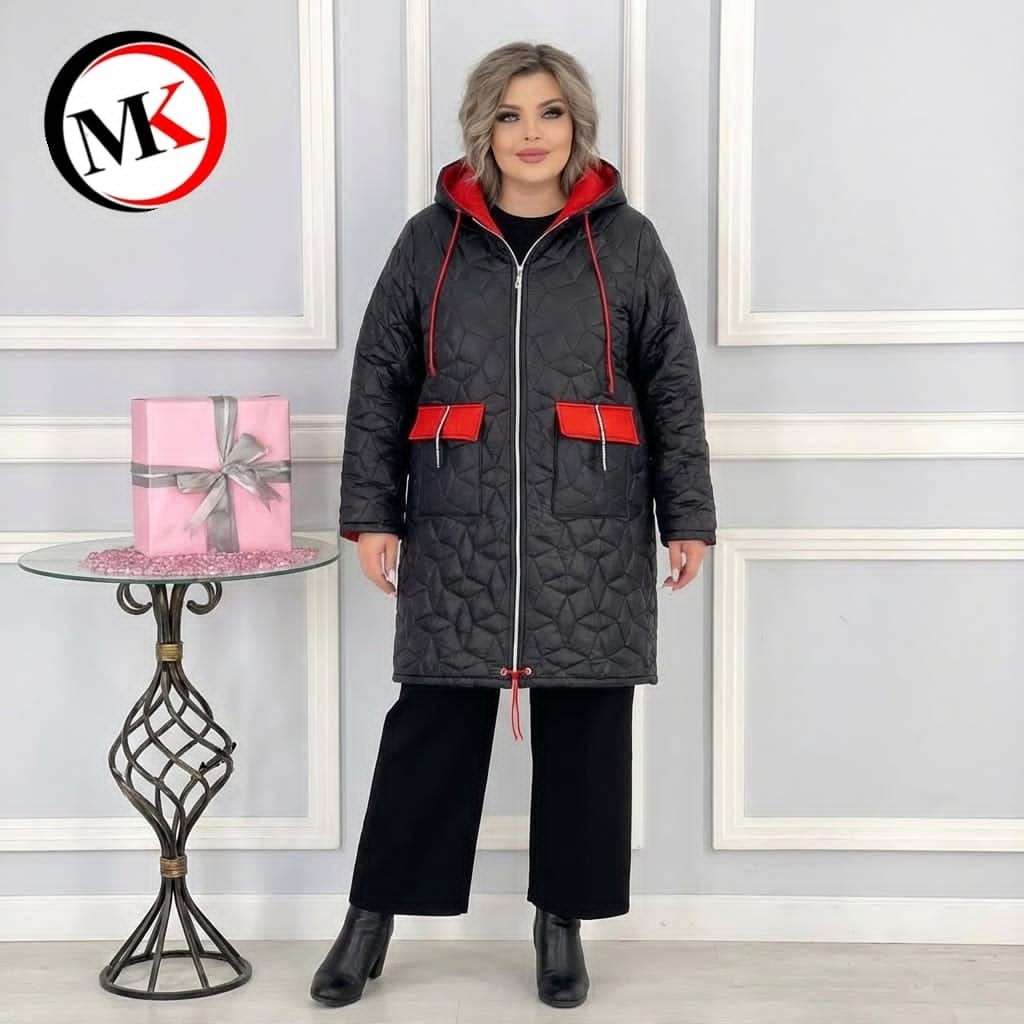 женская куртка удлиненная демисезонная,демисезонная куртка,удлиненная куртка,демисезонная женская куртка больших размеров,женская демисезонная куртка