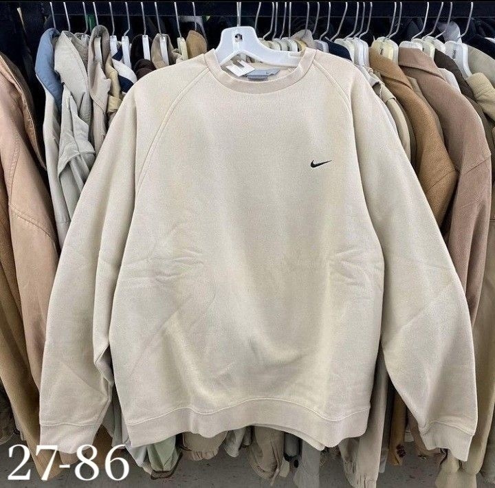 бежевый свитшот,свитшот женская,свитшот кофта,толстовка модная,nike sweatshirt