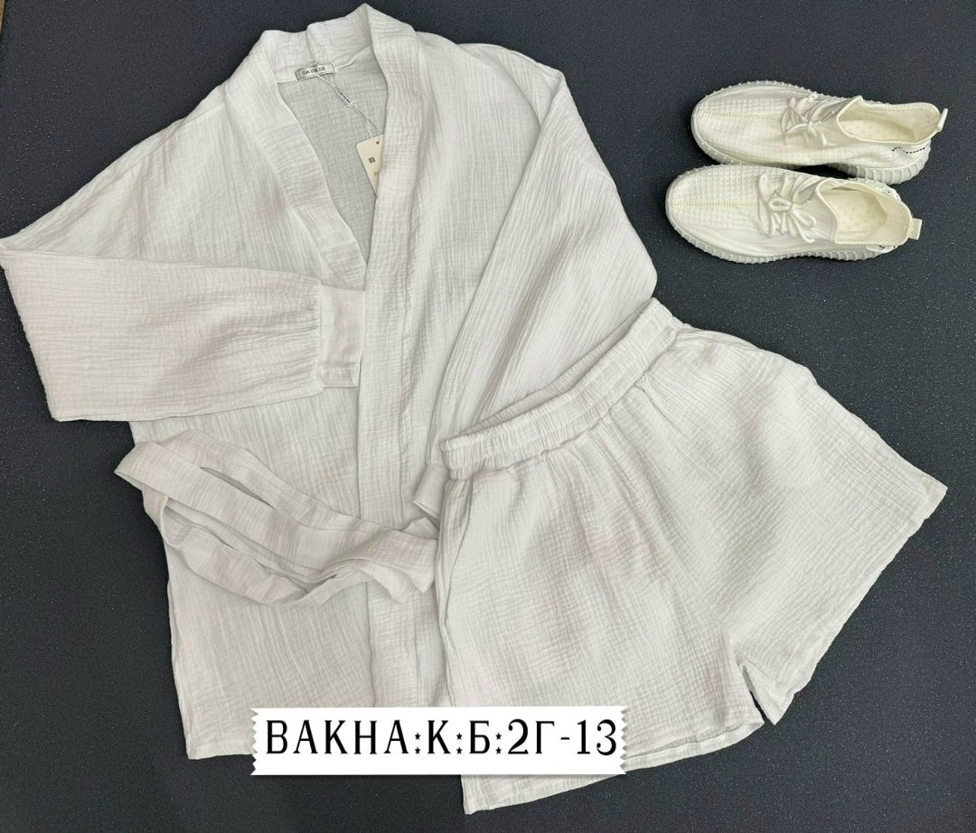 костюм женский,костюм белый,костюм женский туника,объемные рукава,костюм женский из муслина