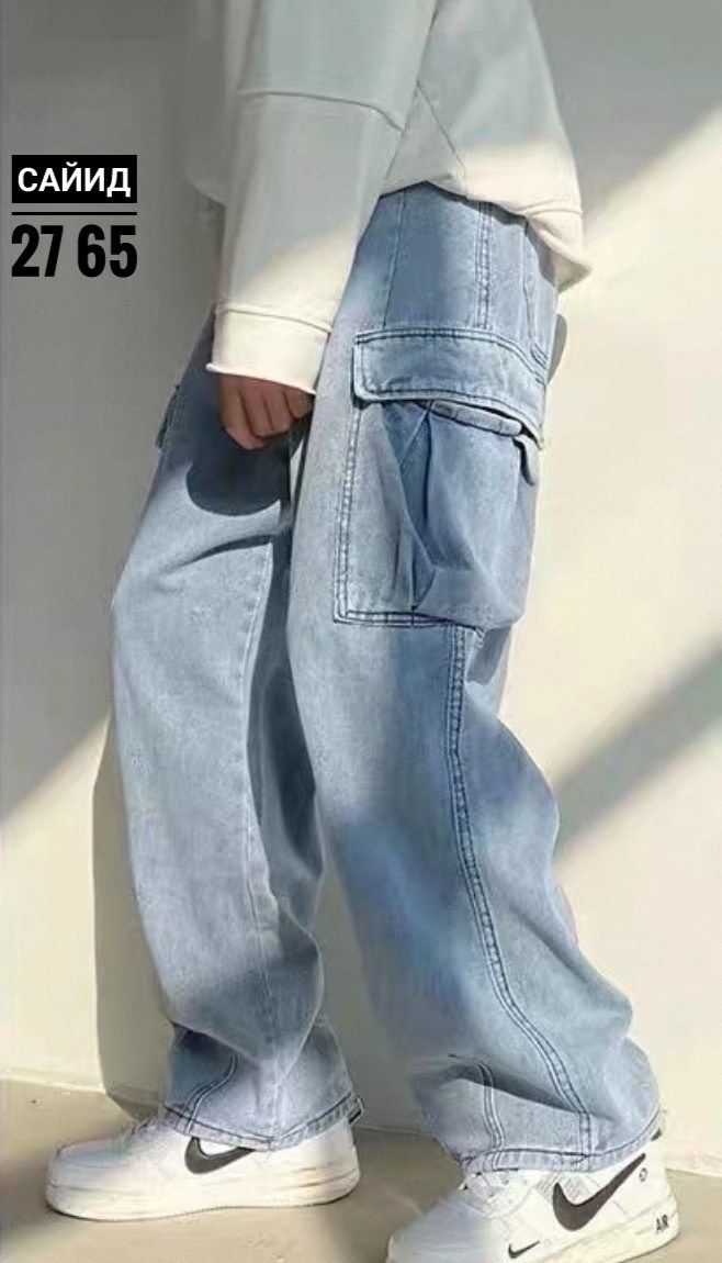 джинсы карго,джинсы оверсайз карго мужские,джинсы-багги мужские прямые с большими карманами,джинсы карго широкие,мужские джинсы