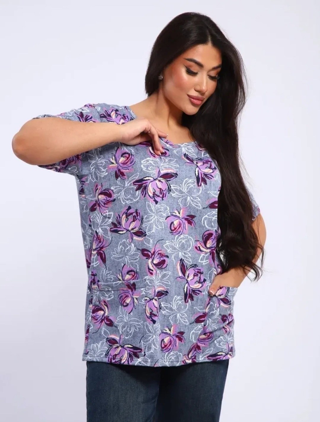 туника трикотажная,женская туника,туника для дома,блузка туника,туника большие размеров