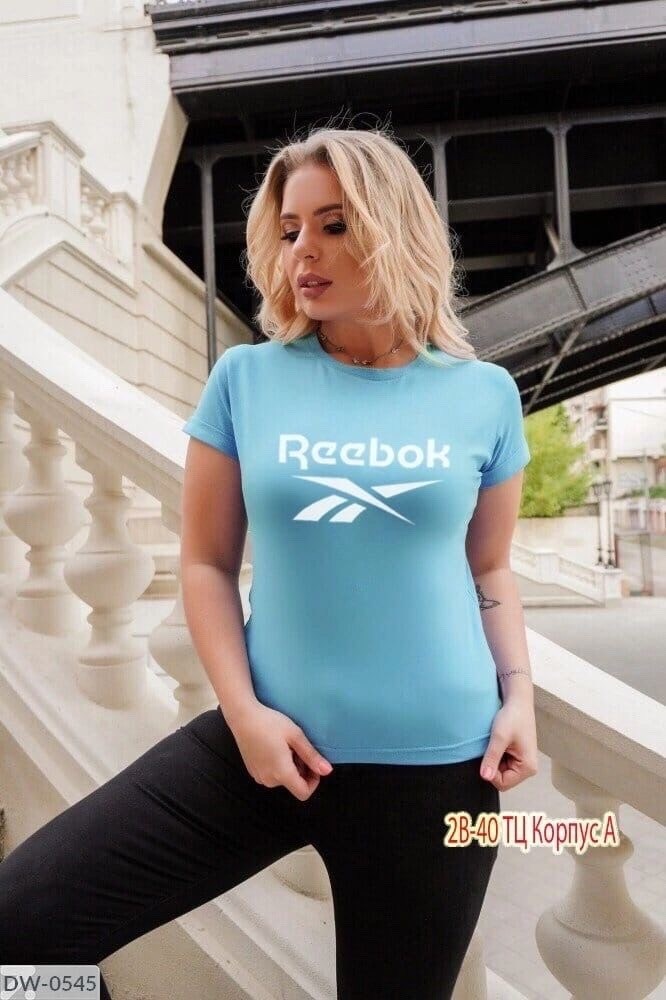 футболки женская,футболка женская reebok,футболка рибок женская,футболка reebok,футболка больших размеров женская