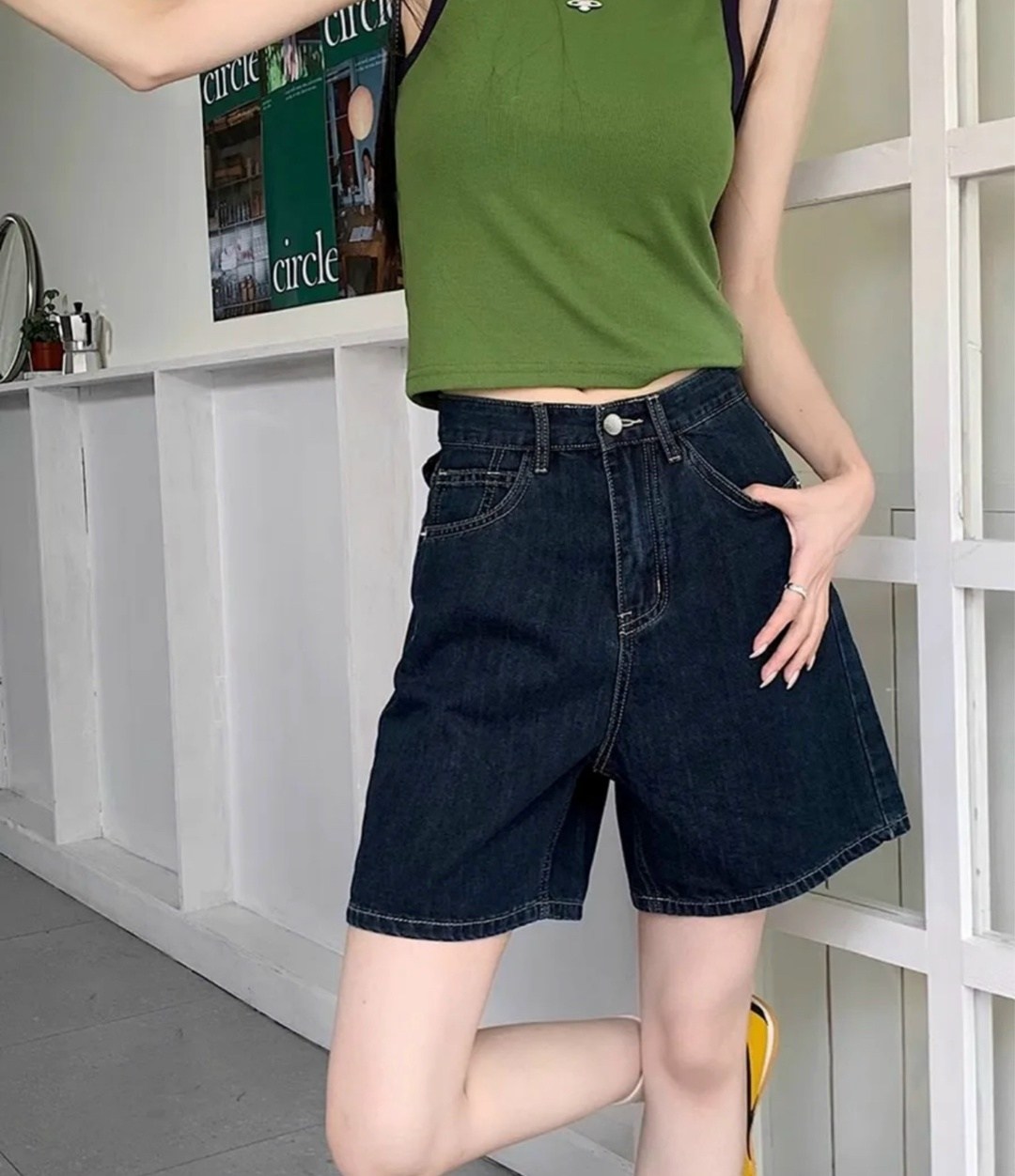 женские джинсовые шорты с завышенной талией,женские джинсовые шорты,женские джинсовые шорты с высокой талией,джинсовые шорты с высокой талией,шорты широкие джинсовые