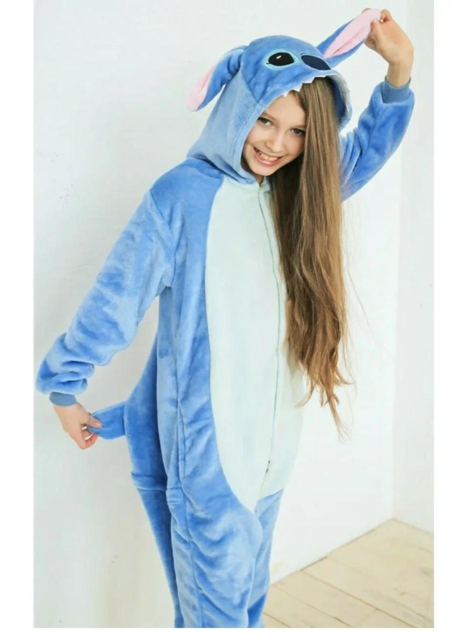 кигуруми стич голубой,кигуруми стич голубой детский,кигуруми стич,пижама кигуруми стич, детский,кигуруми для детей пижама стич фланель