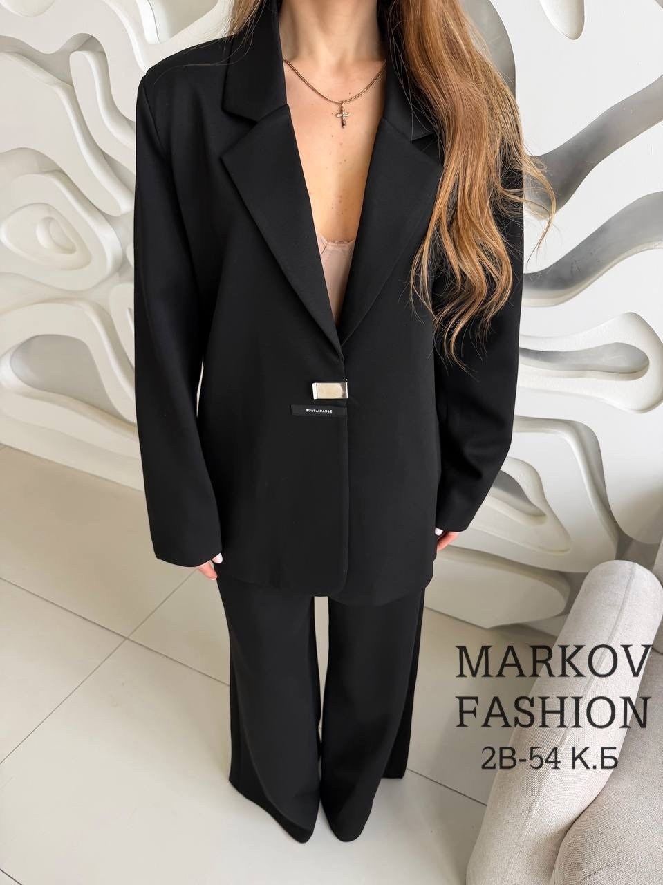 брючный костюм,свободный брючный костюм issa plus,брючные женские костюмы,брючный костюм с пиджаком,черный брючный костюм оверсайз