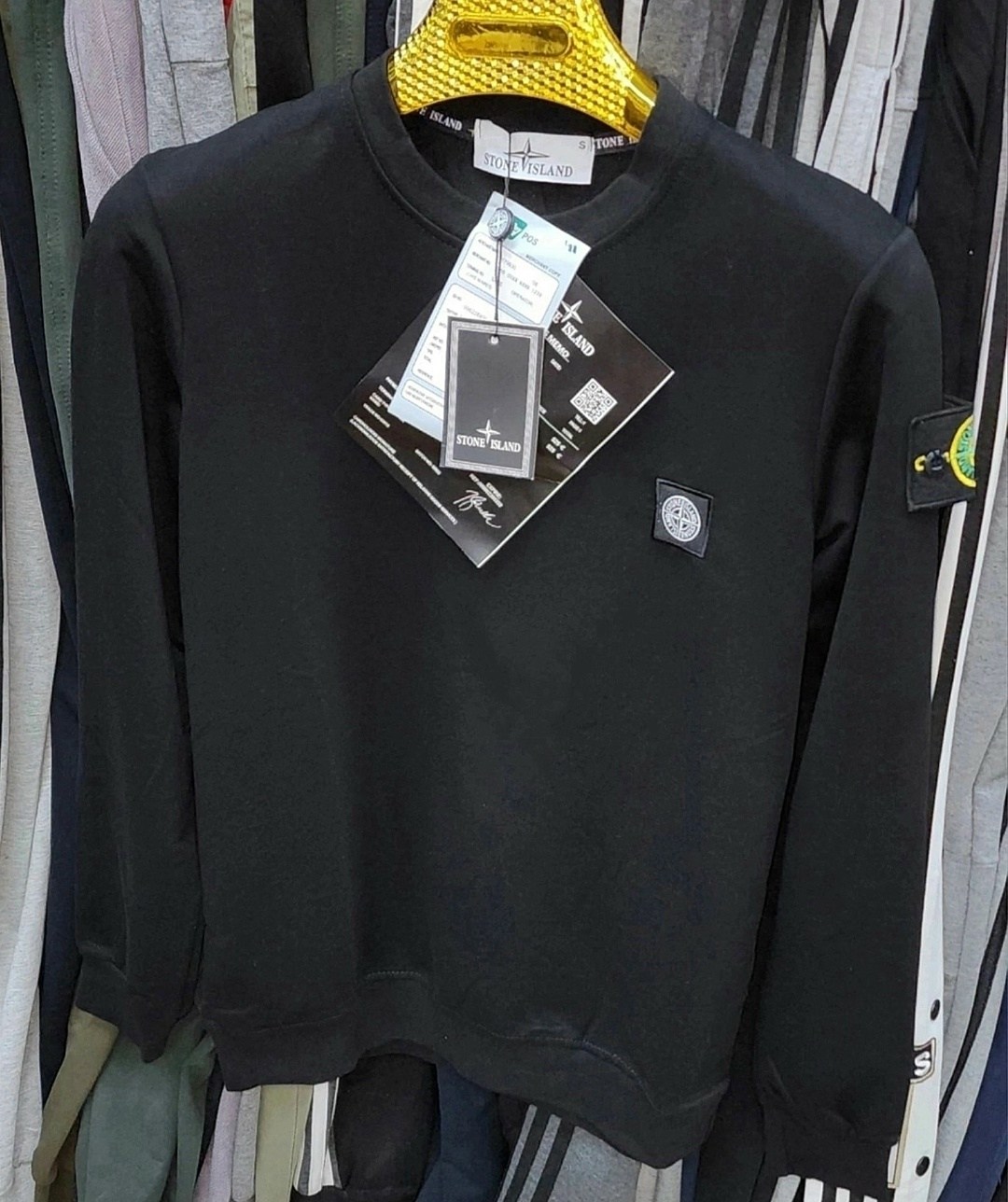 свитшот stone island,свитшот чёрного цвета stone island compass-patch,кофта стон айленд,свитшот мужской stone island,мужской свитшот stone island чёрного цвета compass-patch