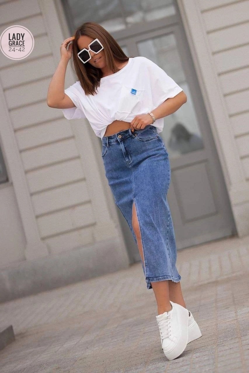 джинсовая юбка,юбка джинсовая миди с разрезом,джинсовая юбка миди,длинная джинсовая юбка,джинсовая юбка миди с разрезом спереди