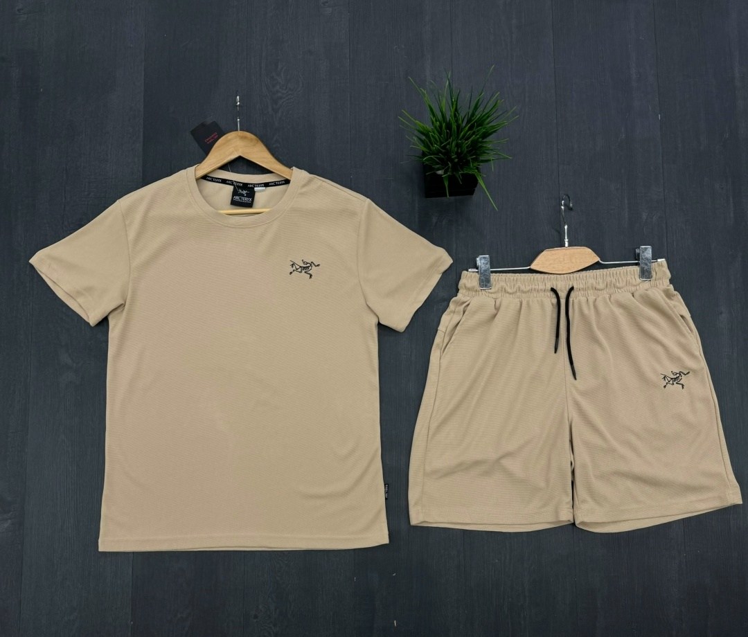 костюм футболка и шорты мужские цвет хаки,футболки комплект,спортивные костюмы мужские,костюм с шортам,повседневный костюм
