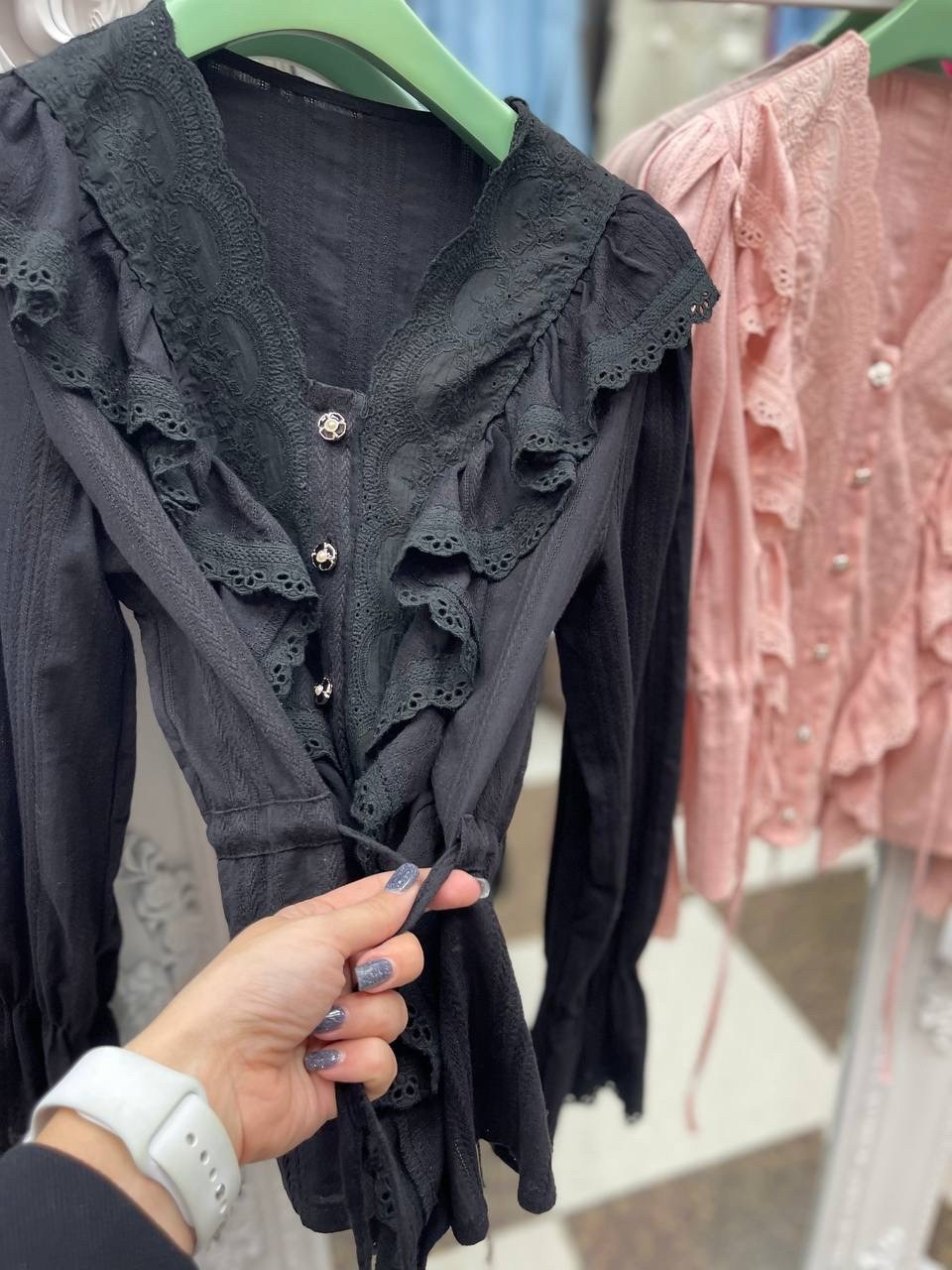 блузка с оборками,нарядная блузка,кружевная блузка,платье винтажное