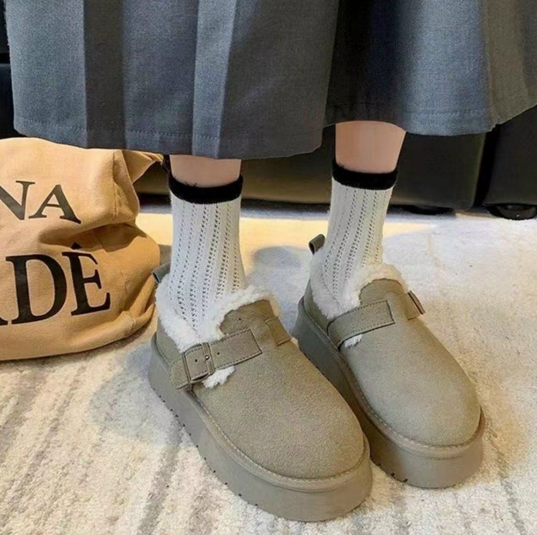 повседневные, на плоской подошве,женская ,зимняя  женская,зимняя