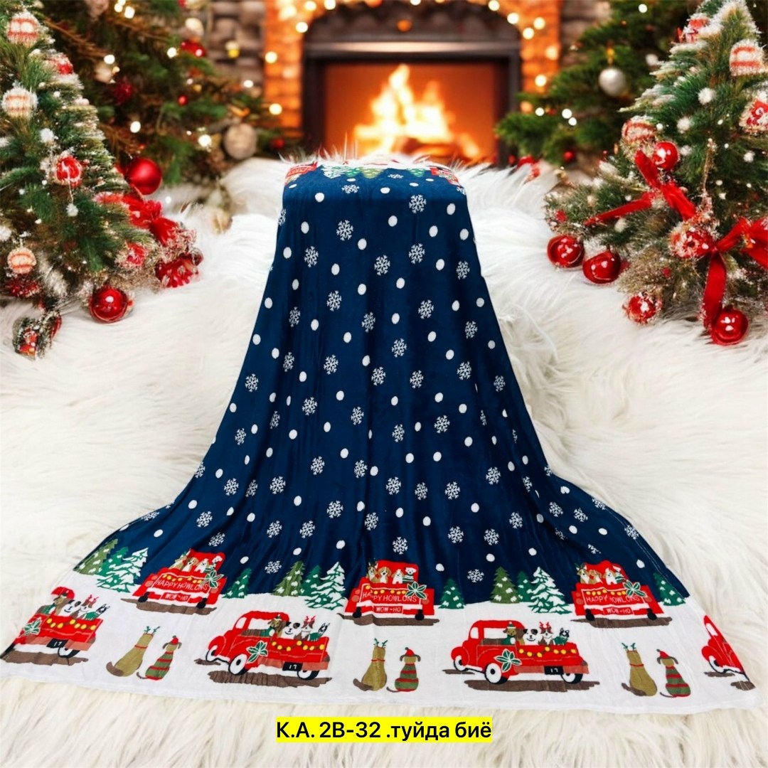 плед новогодний,плед,плед новогодний подарочный 180х200 флисовый,плед бамбуковый с новогодним принтом 180*200 см,плед детский