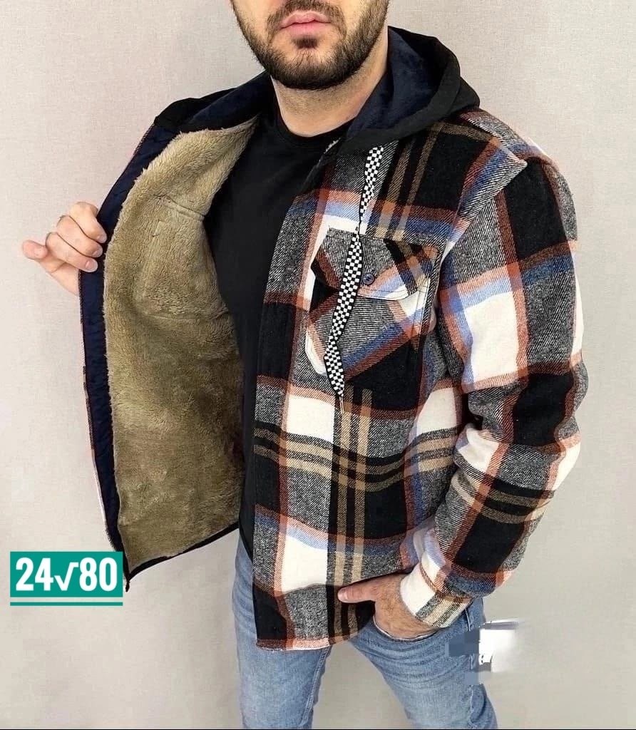 рубашка на меху с капюшоном,рубашка утепленная на меху зимняя в клетку,толстовка рубашка теплая арт. 11599010,рубашка на меху с капюшоном цвет хаки,рубашка теплая на флисе