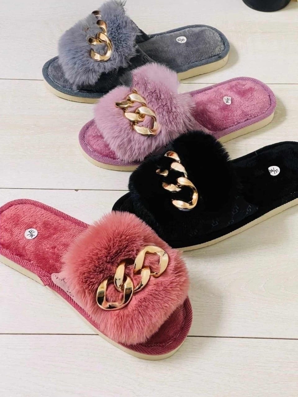 тапочки домашние женские,домашние тапочки с мехом,тапочки женские,домашние тапочки с цепочкой розовый,тапки женские