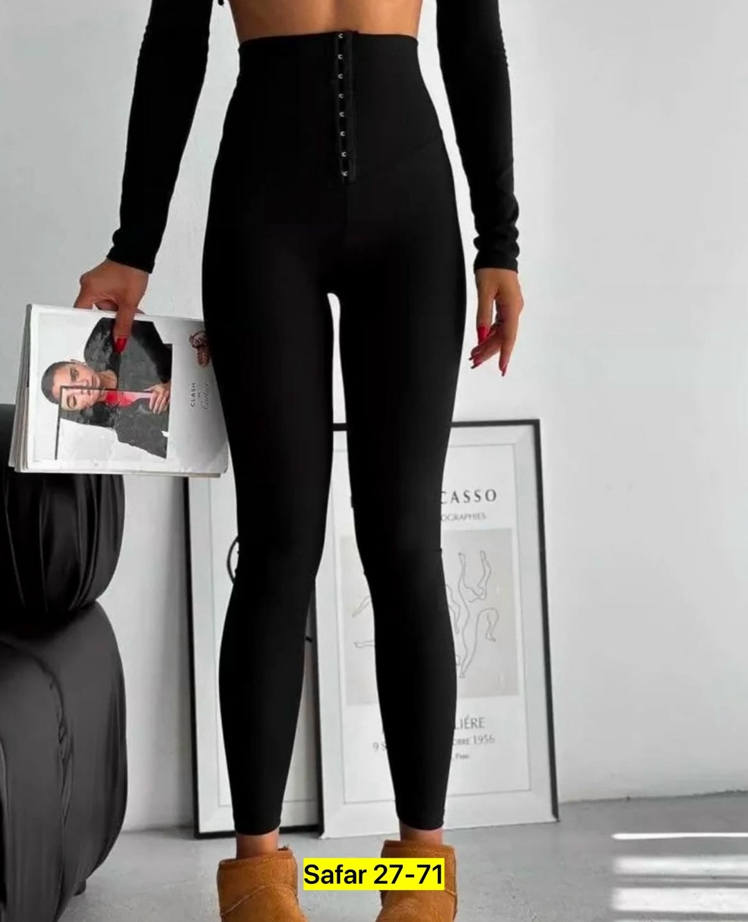 лосины женские,брюки мужские,лосины с корсетом,,бифлекс черный