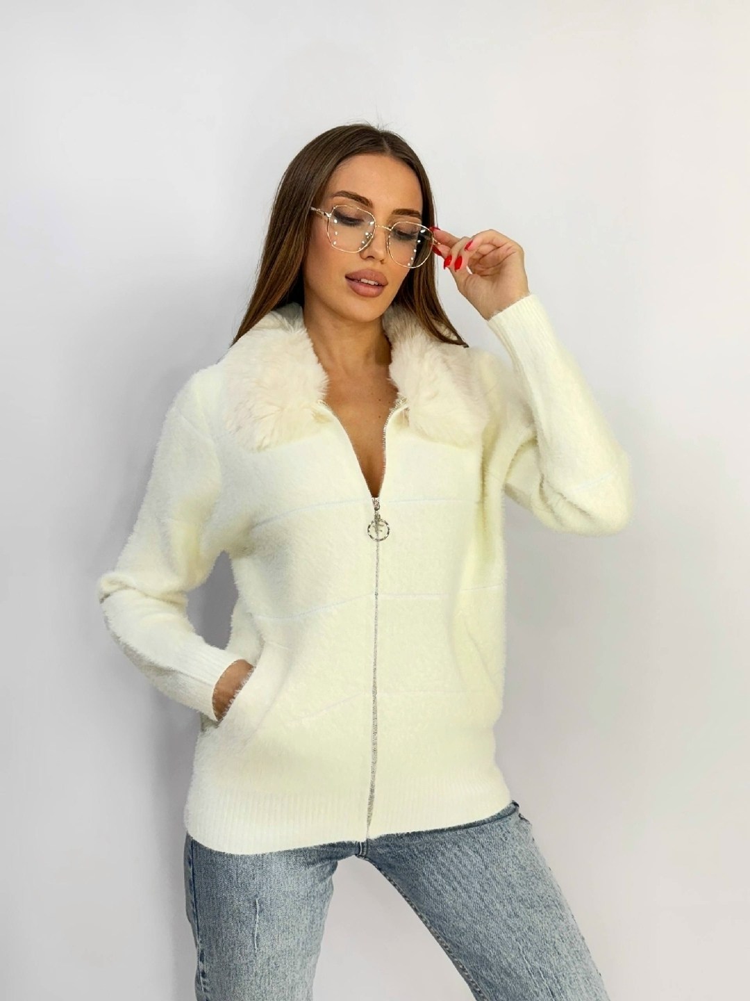 женская кофта,теплая кофта,кофта с мехом,меховая кофта,свитшот женская