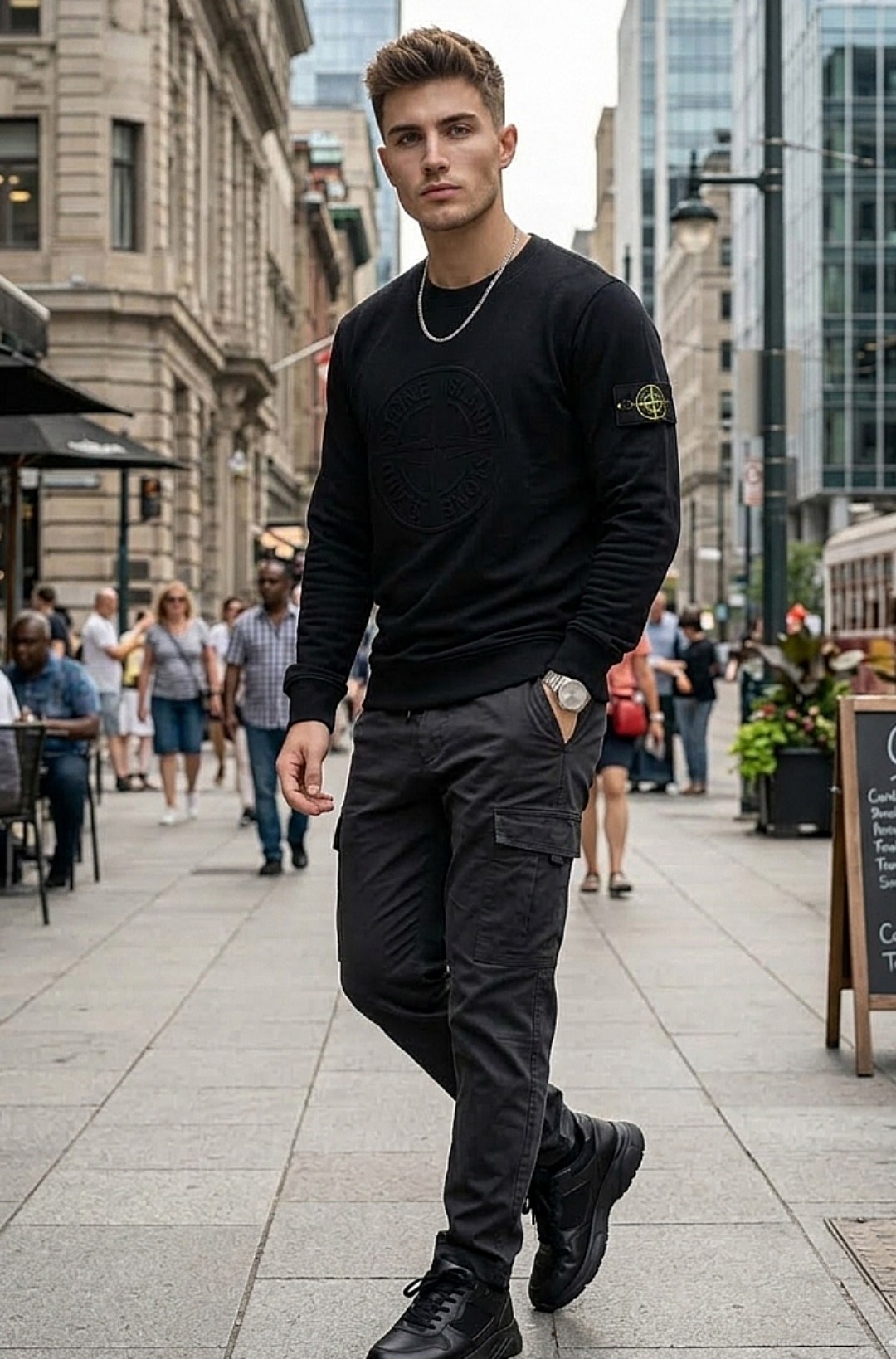 мужской свитшот stone island,стон айленд свитшот,свитшот stone island,свитшот stone island черный,свитшот stone island casual стиль