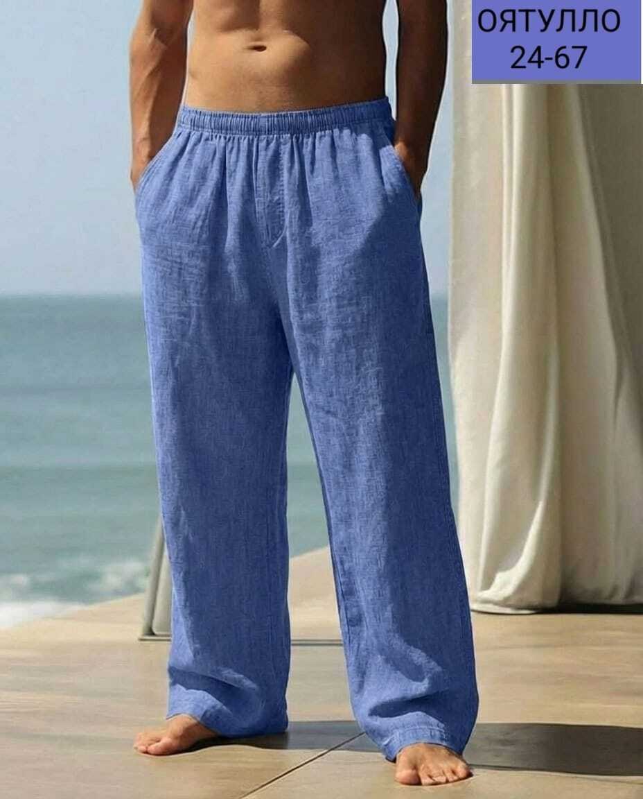 летние мужские льняные брюки,льняные брюки,мужские летние льняные брюки ytjhrg xl,мужские льняные брюки,брюки мужские