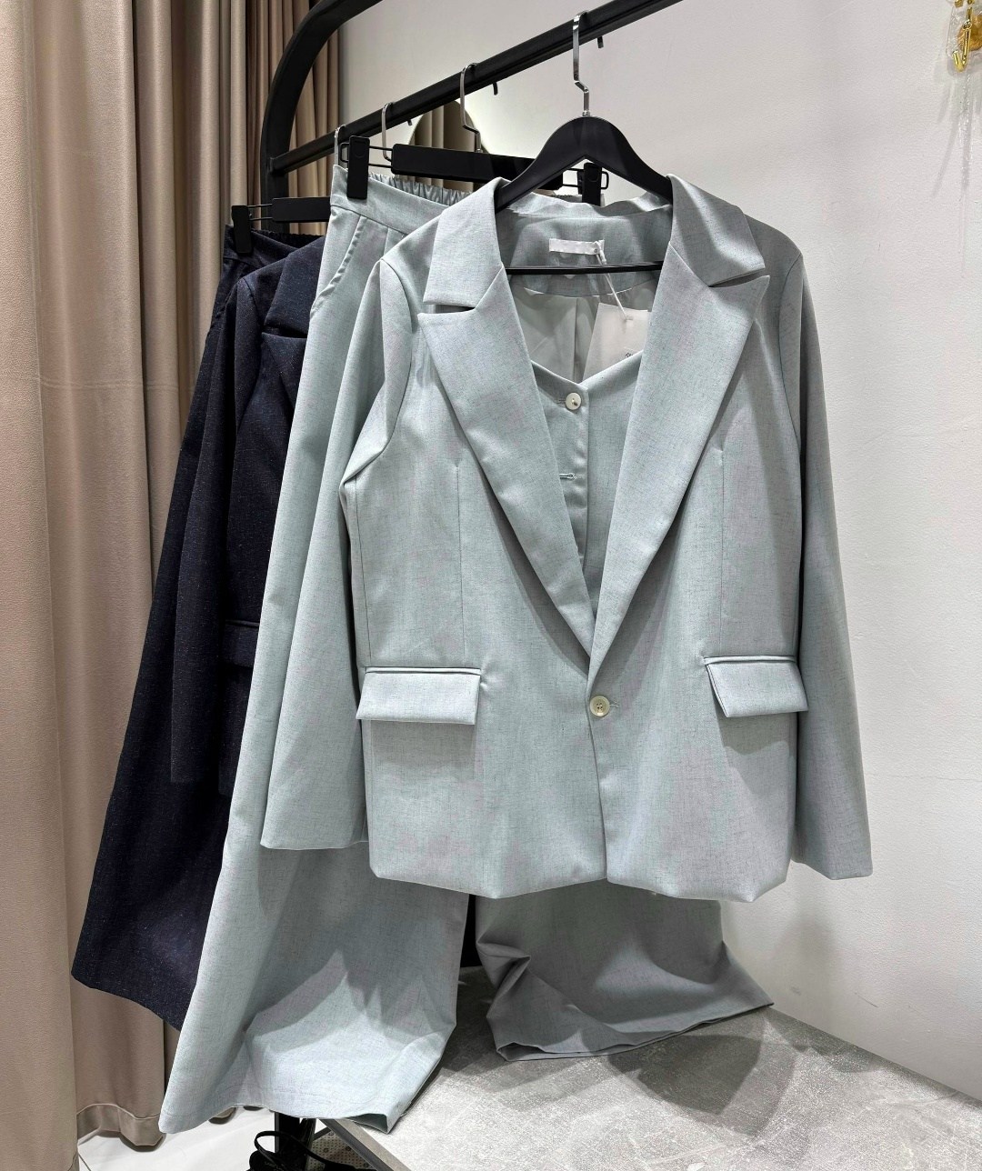 брючный костюм,женский брючный костюм,брючный костюм anelli 1426.1 серый,классический брючный костюм женский,брючный костюм классика