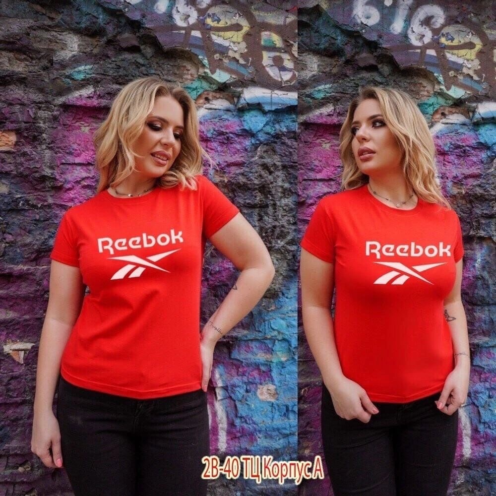 футболки женская,футболка женская reebok,футболка рибок женская,футболка reebok,футболка больших размеров женская