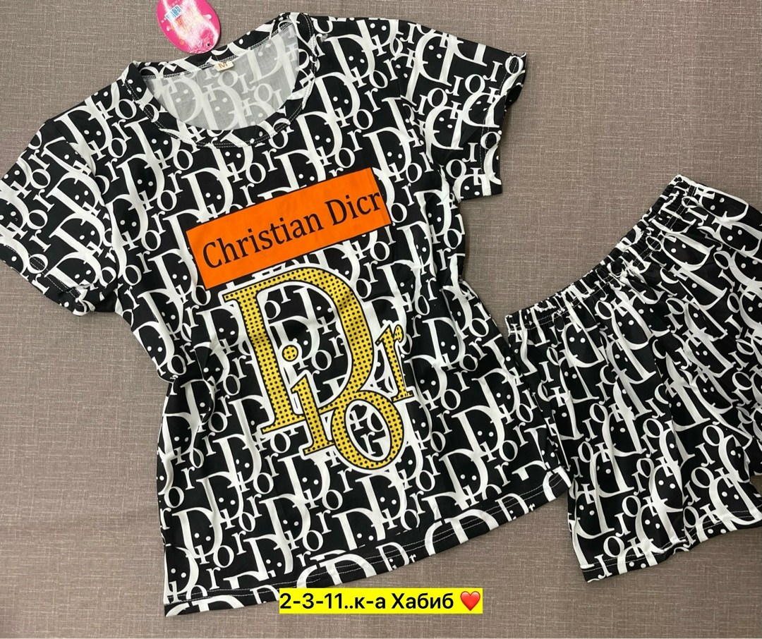 пижама женские,пижама женская комплект,пижама женская тройка,футболки комплект,костюм диор