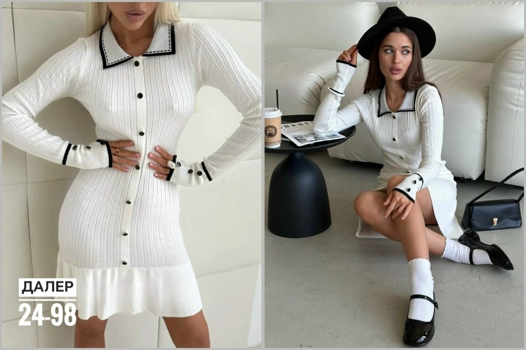 платье трикотажное мини,платье трикотажная,женское трикотажное платье,платье трикотажное с воланами emberens,трикотажное платье миди