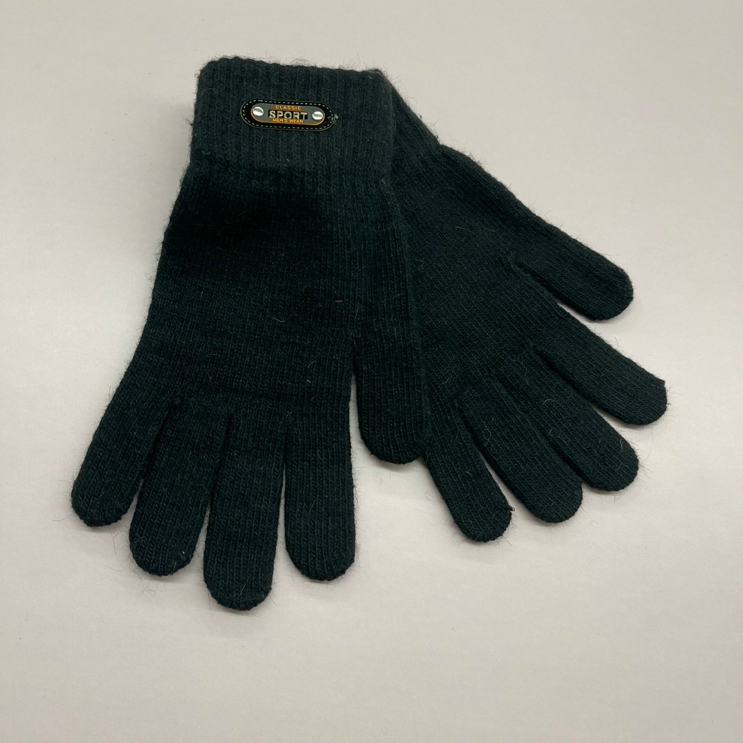 перчатка,вязаные перчатки,перчатки черные шерстяные,черная перчатка,мужские перчатки