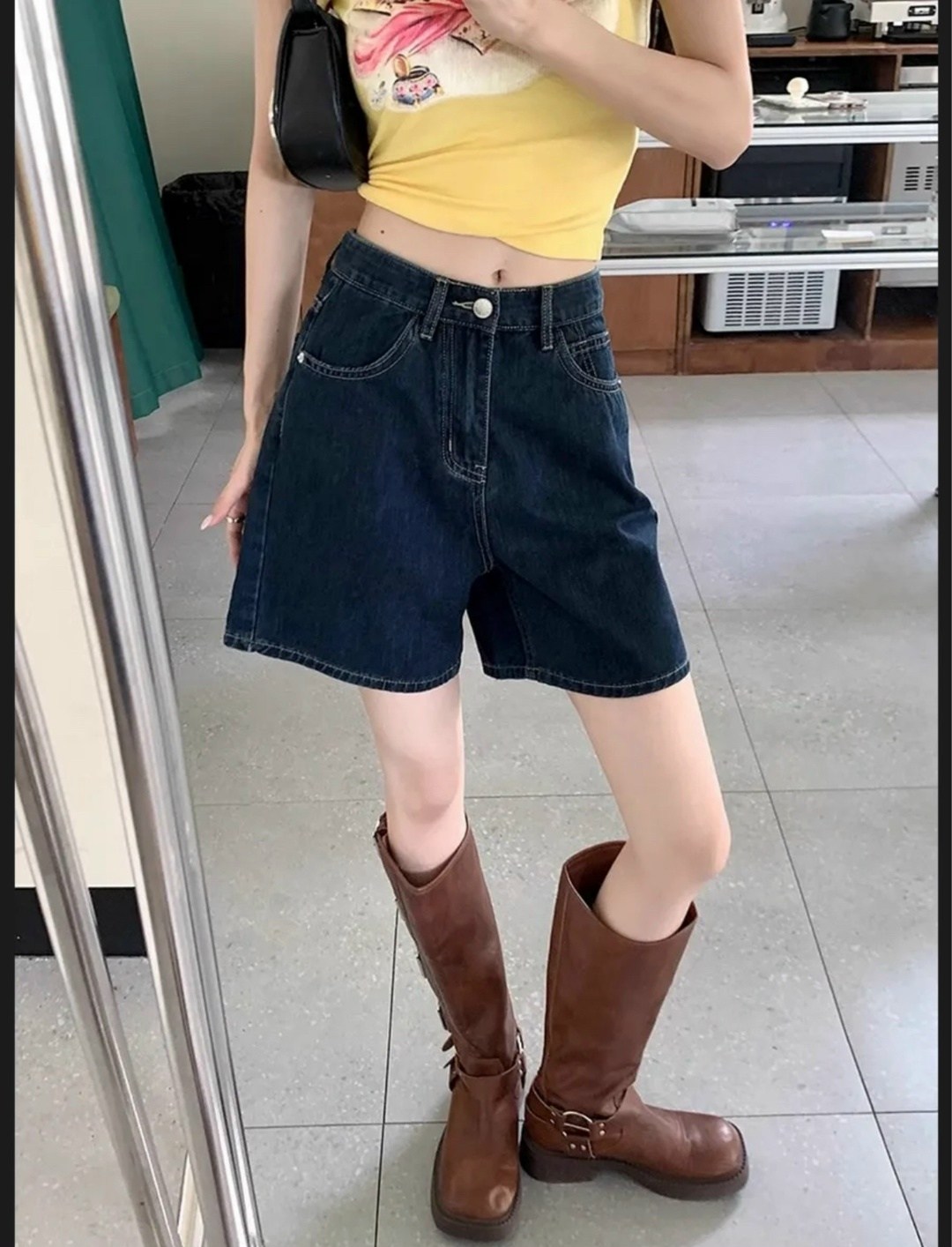 женские джинсовые шорты с завышенной талией,женские джинсовые шорты,женские джинсовые шорты с высокой талией,джинсовые шорты с высокой талией,шорты широкие джинсовые