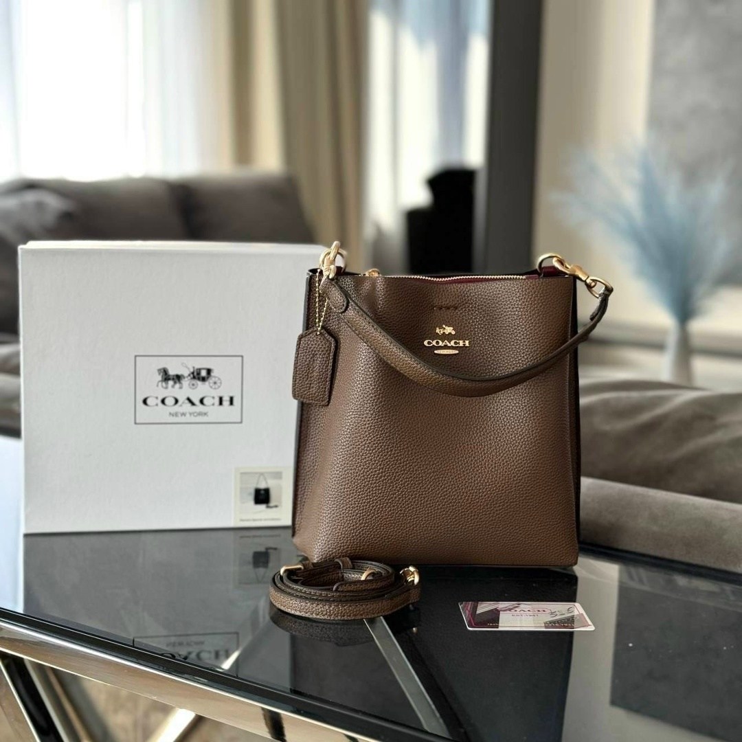 cумка coach,сумка coach через плечо женская,сумка женская coach,бордовая сумка,coach сумка ведро