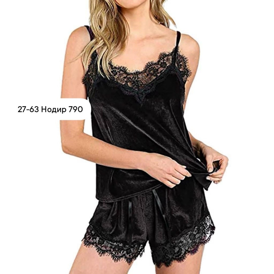 пижама из бархата,пижама женский ночной,пижама велюровая женская,пижама комплект женская,пижама с шортами велюровая кружевной комплект