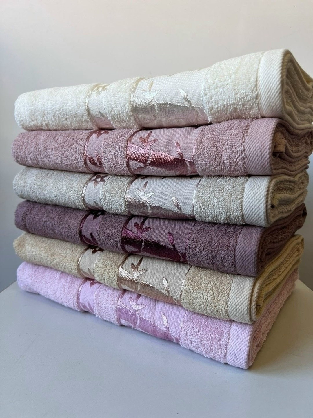 полотенце pupilla single (6 шт.) бамбук (50*90),полотенца махровая,набор полотенец,полотенца махровые бамбуковые,набор бамбуковых полотенец