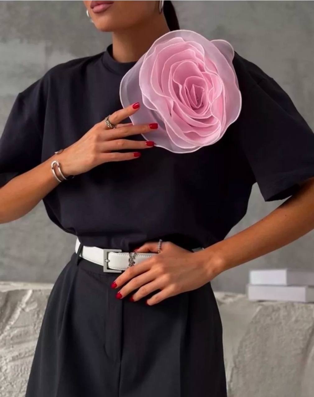 футболка с цветами,футболка женская,,футболка с цветком