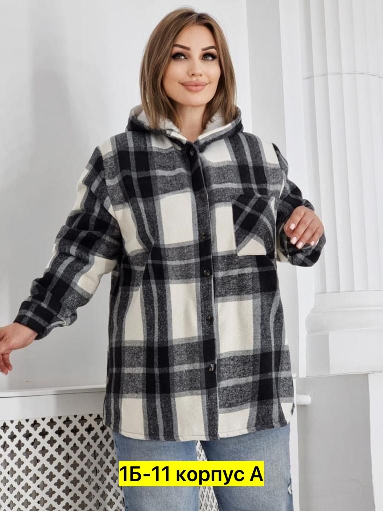 рубашка женская большие размеры,худи оверсайз теплая в клетку удлиненная roza fashion,рубашка теплая,женская рубашка,рубашки на меху
