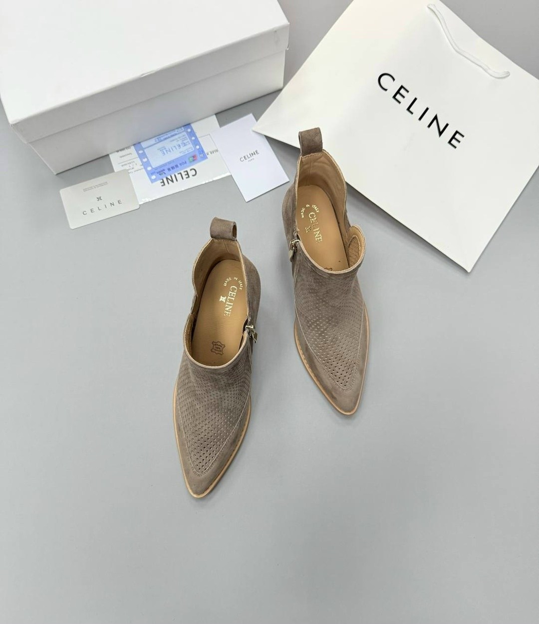 ботильоны celine,,ботильоны женские,сапоги celine, женская
