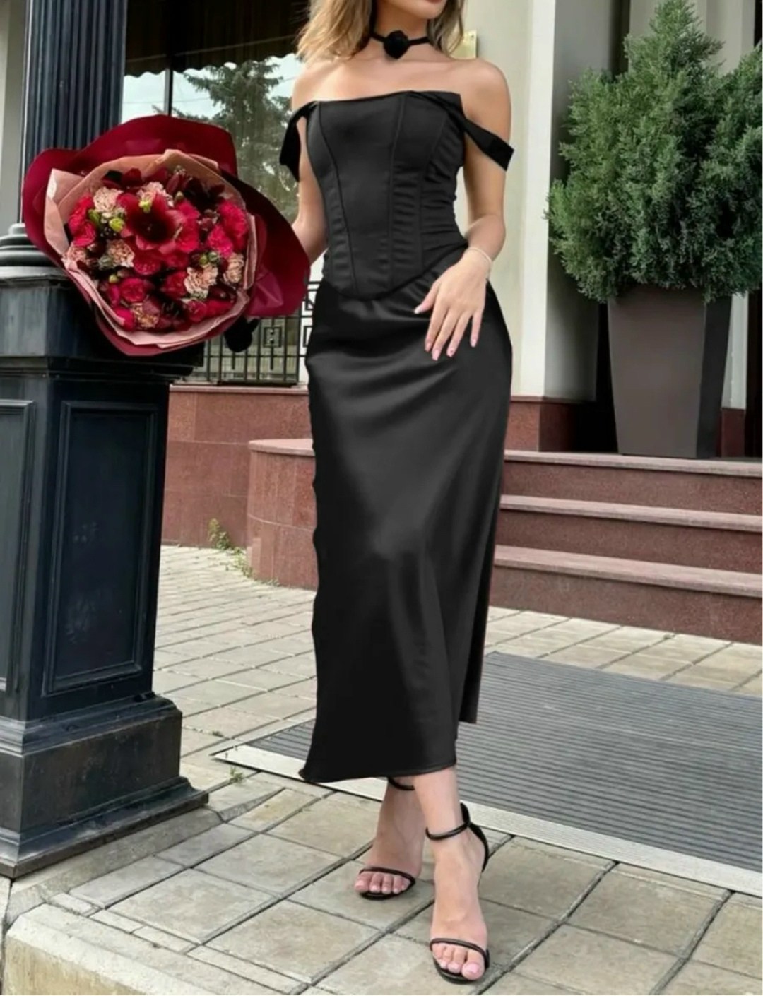 вечерние платья,платья,шикарное платье,корсетное вечернее платье,юбка атласная миди