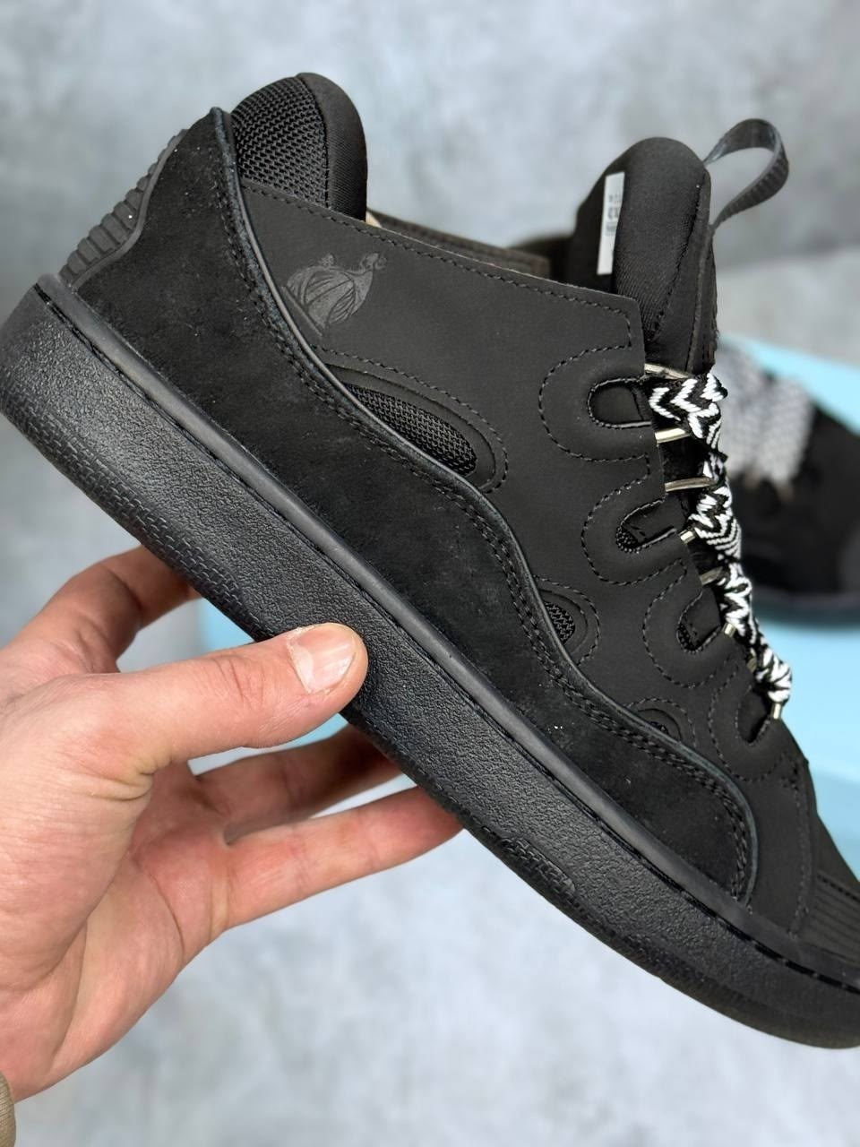 черные кроссовки,lanvin curb sneakers черные,,мужские кроссовки,кроссовка мужской