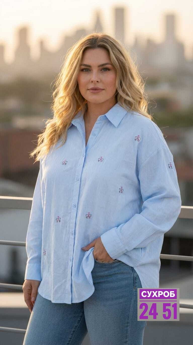 женская рубашка,повседневная рубашка,рубашка с вышивкой,рубашка,рубашка женская голубая