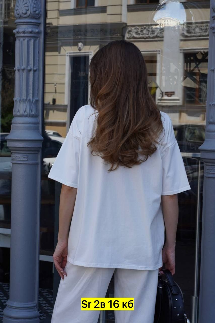 костюм белый,белый костюм женский,летние костюмы женские,белая футболка оверсайз,женские спортивные костюмы