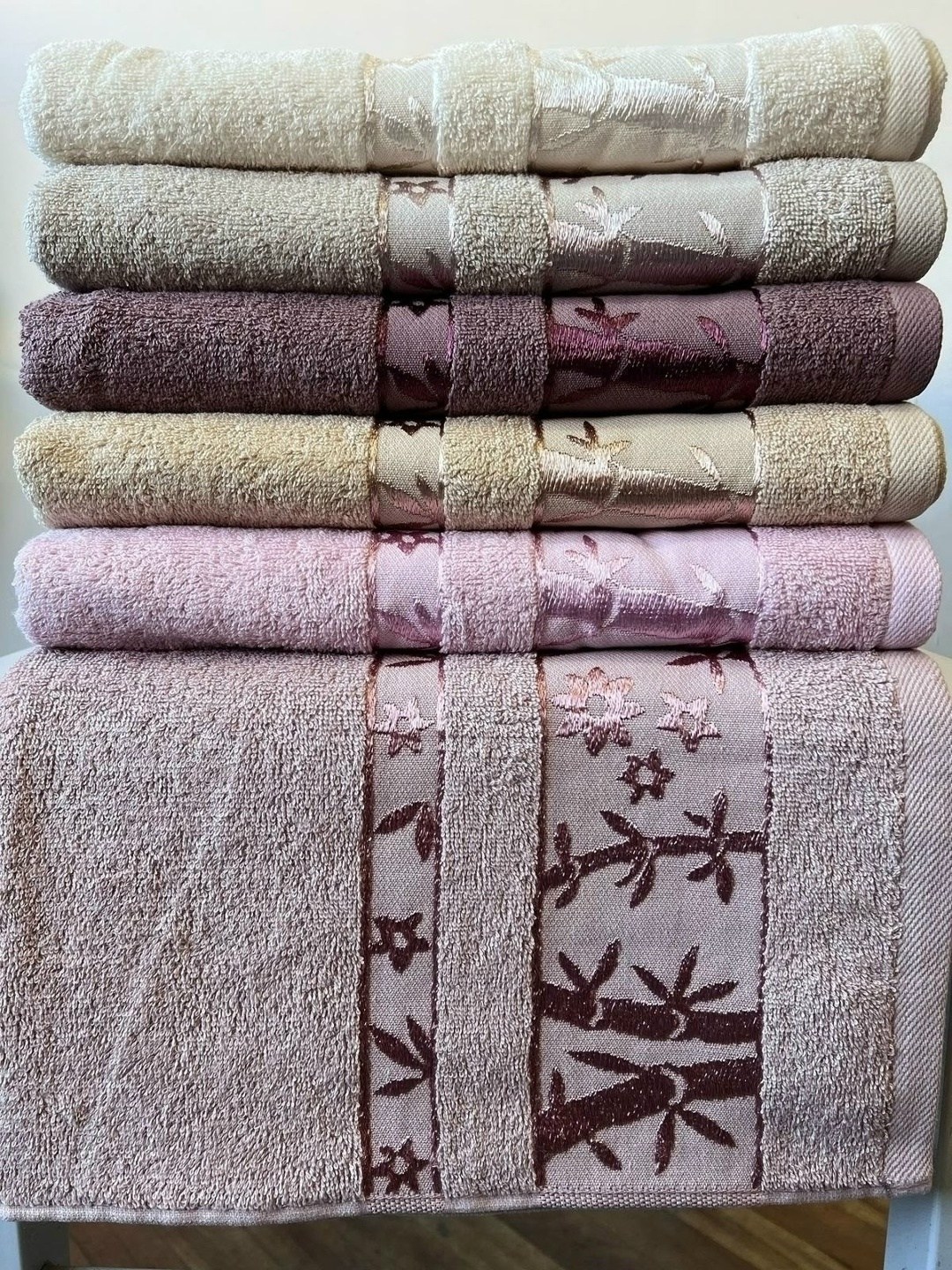 полотенце pupilla single (6 шт.) бамбук (50*90),полотенца махровая,набор полотенец,полотенца махровые бамбуковые,набор бамбуковых полотенец