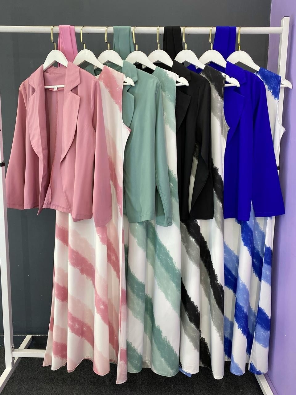 комплект одежды,комплект одежды женские,синее платье,костюм с платьем,костюм с юбкой женский