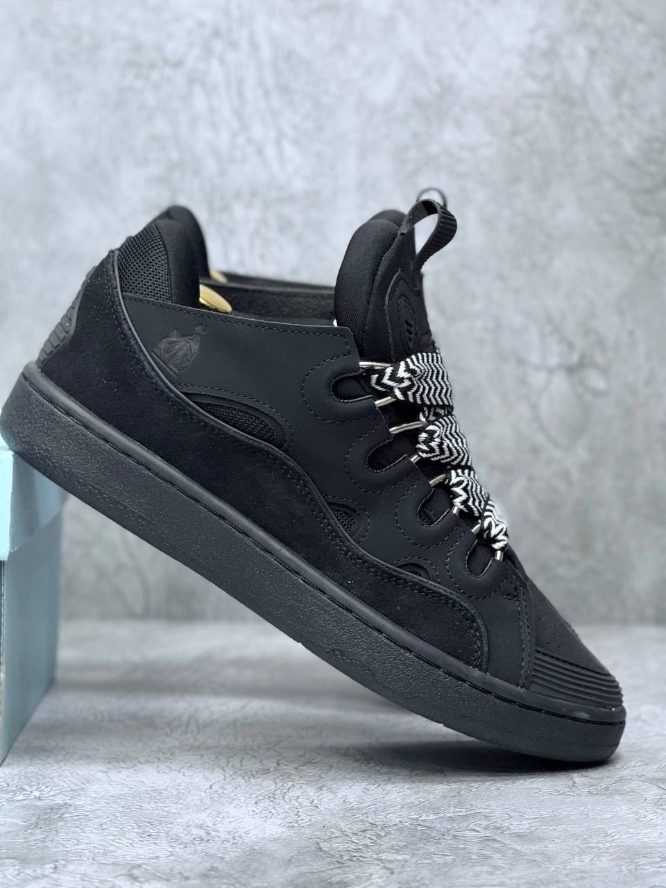 черные кроссовки,lanvin curb sneakers черные,,мужские кроссовки,кроссовка мужской