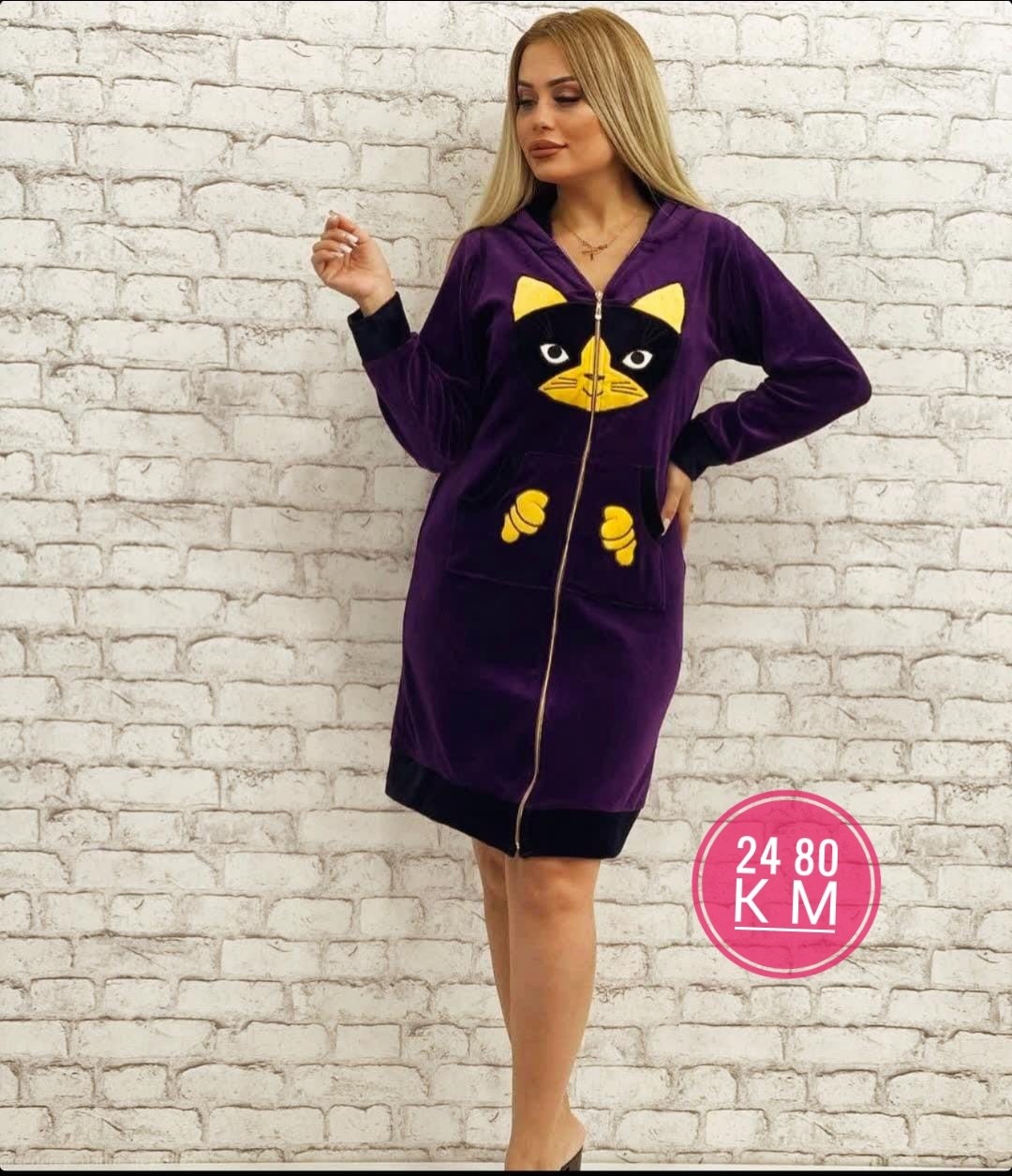 женский велюровый халат,халат женский,халат жен,халат женский домашний,халат с капюшоном